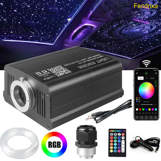 1000PCS Fiber Optic Star Light Kit for Car & Home, App & Remote
