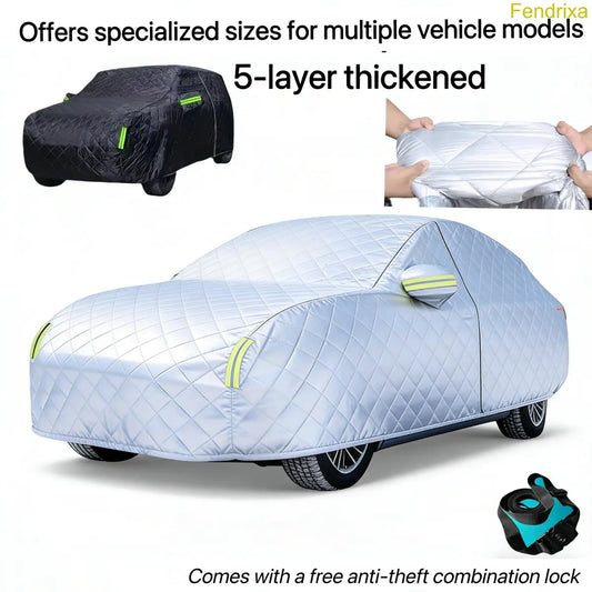 5-Layer Heavy Duty Car Cover – All Weather Protection