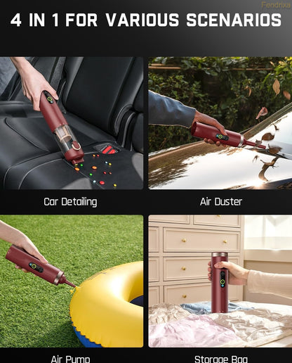 19000Pa 4-in-1  Cordless Car Vacuum